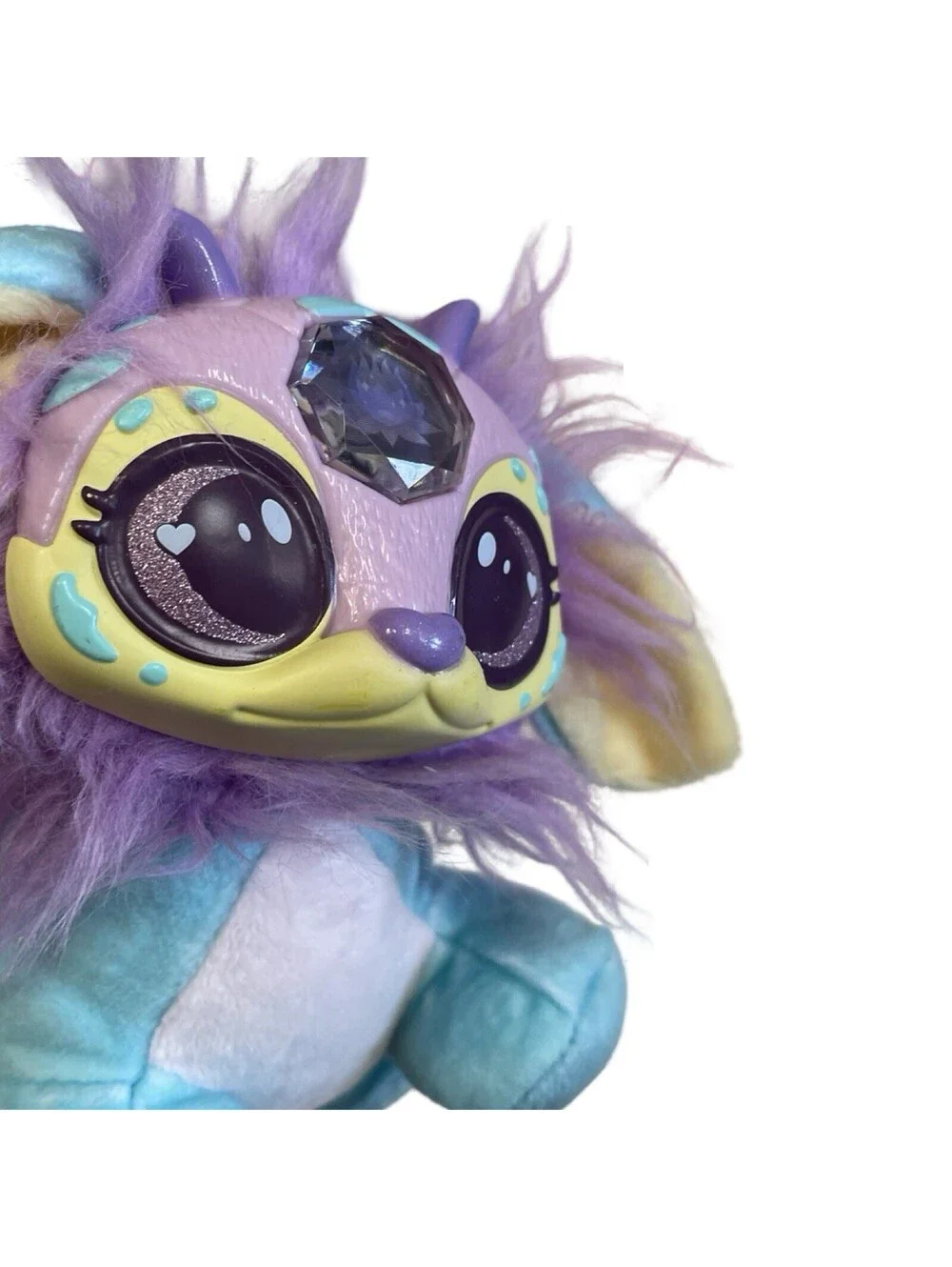 Magic Mixies Magical Earth Gem Surprise Plush Animal Moose Purple Blue Cute 8